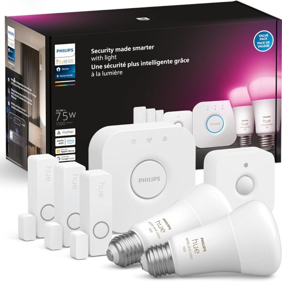 NEW Philips - Hue Security Sensor Starter Kit - White -FREE S/H - Picture 1 of 7